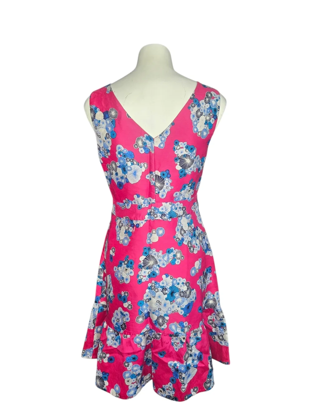 DVF‎ Topanga Mikado Flowers Fit & Flare Kentucky Derby Dress Sz 4